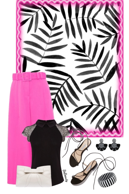 nr 9903 - A pop of pink- Combinazione di moda