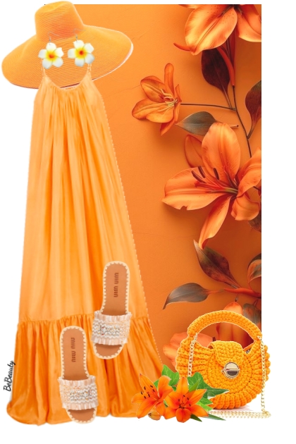 nr 9943 - Orange dreams- Modna kombinacija