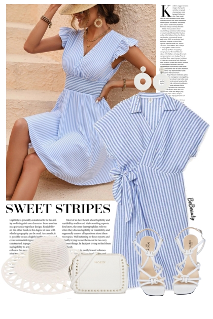 nr 9949 - Sweet stripes- コーディネート