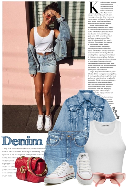 nr 9951 - Denim- combinação de moda