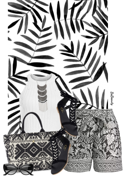 nr 9985 - Black & white- Combinazione di moda