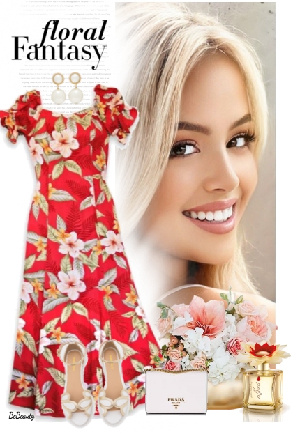 nr 10006 - Floral fantasy- Combinaciónde moda