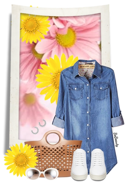 nr 10009 - Denim dress- Modekombination