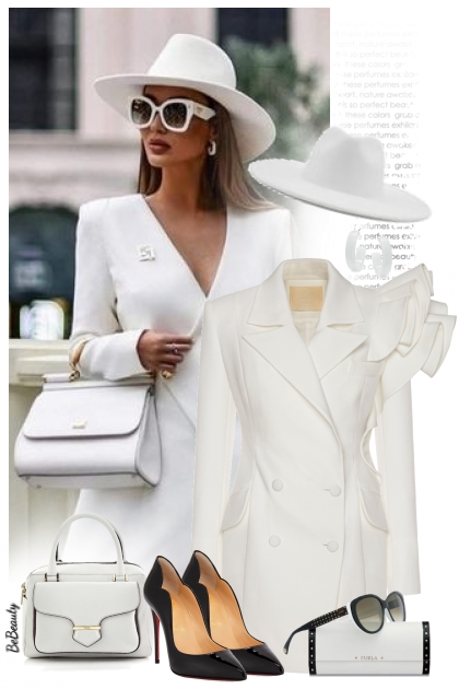 nr 10027 - White-black- Fashion set