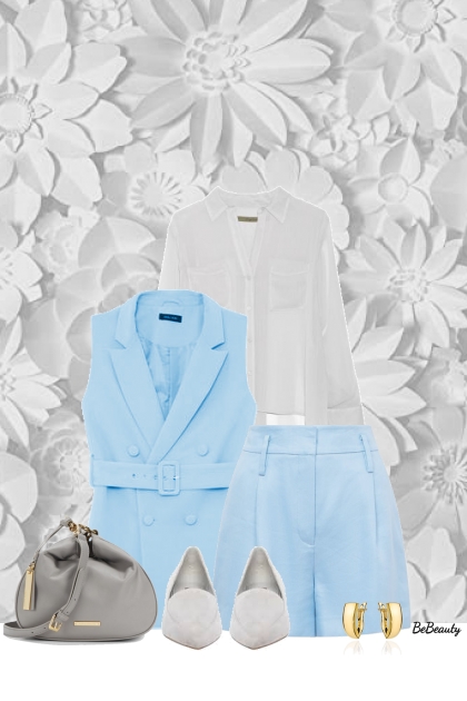 nr 10035 - Grey-light blue- Combinazione di moda