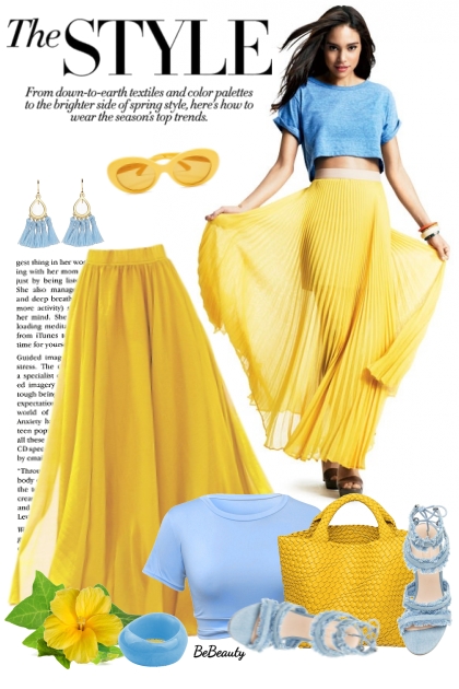 nr 10056 - Blue-yellow- Fashion set