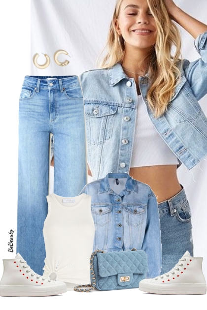 nr 10058 - Denim- combinação de moda