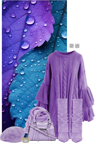 nr 10141 - Purple shades- Fashion set