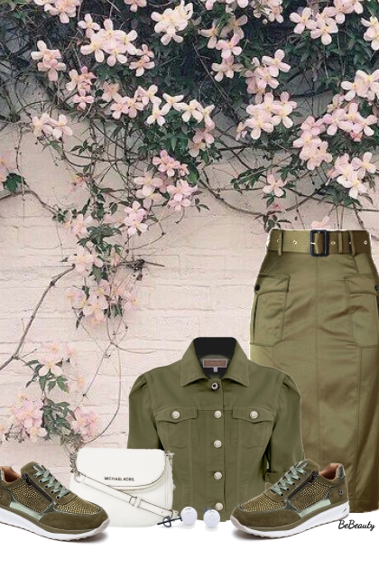 nr 10170 - Olive green- Combinazione di moda