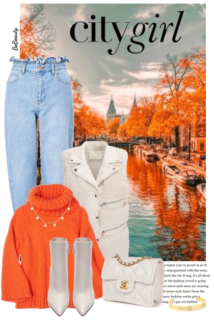 nr 10198 - Fall in the city- Fashion set