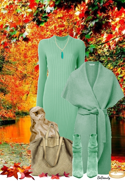 nr 10222 - Cozy into Fall- Modna kombinacija