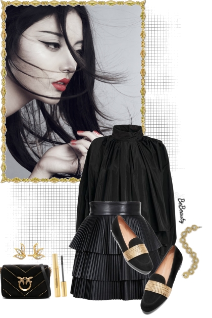 nr 10228 - All in black- Fashion set