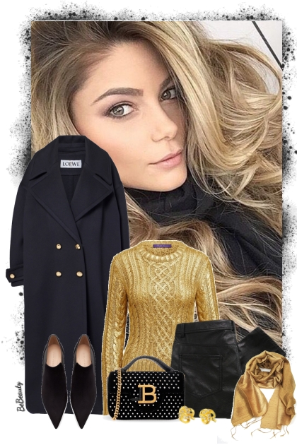 nr 10333 - Black & gold- Fashion set