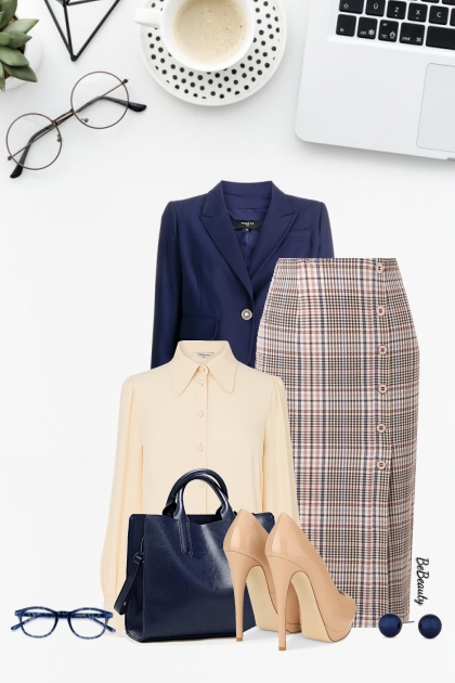 nr 10425 - Office style- Modna kombinacija