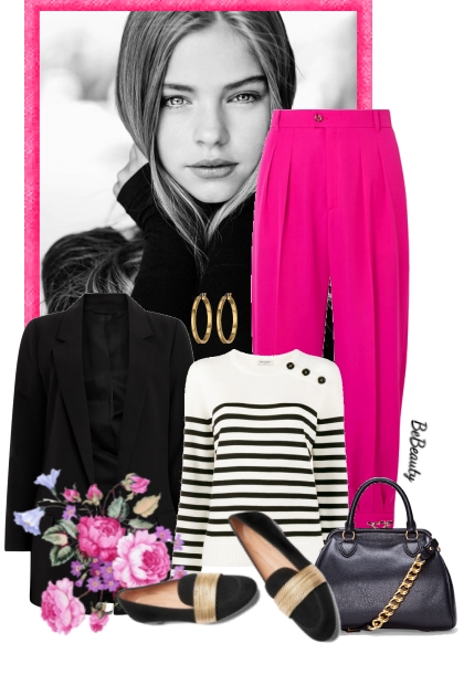 nr 10427 - How to style hot pink pants- Combinaciónde moda