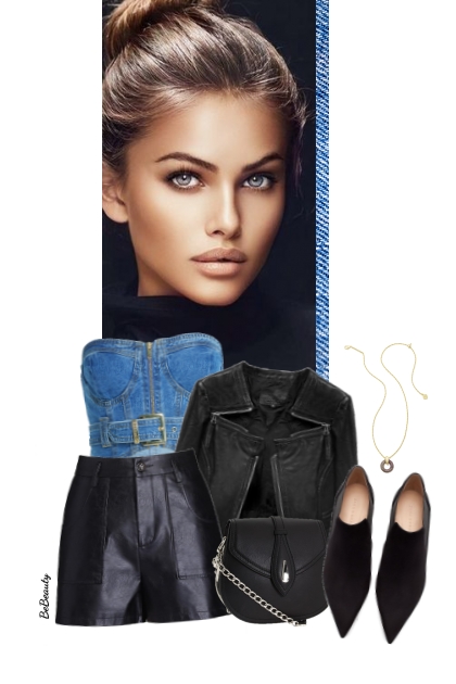 nr 10440 - Leather &amp; denim