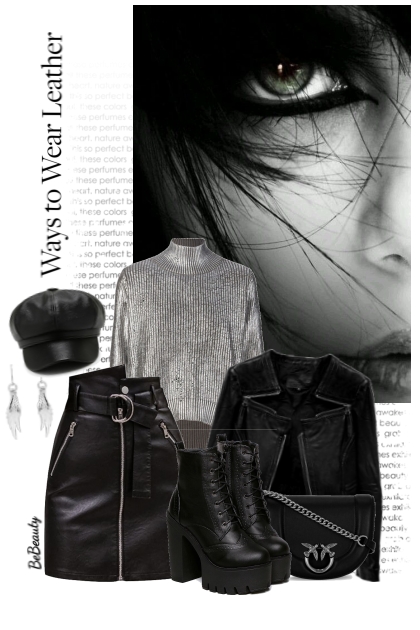 nr 10502 - Black leather- 搭配