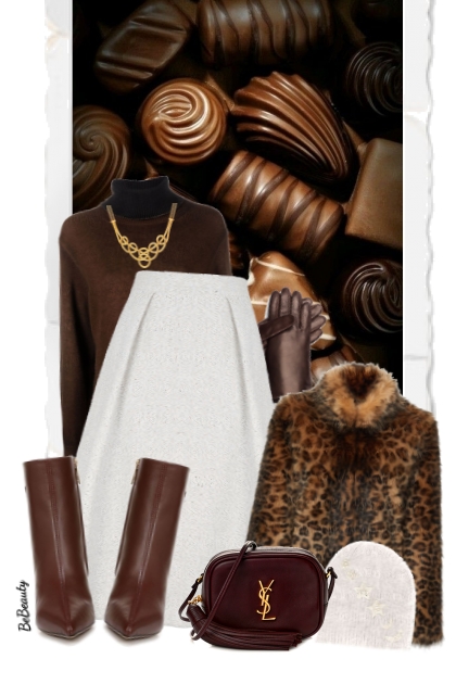 nr 10583 - Chocolate shades- Fashion set