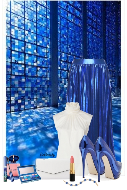 nr 10591 - Blue metallic- 搭配