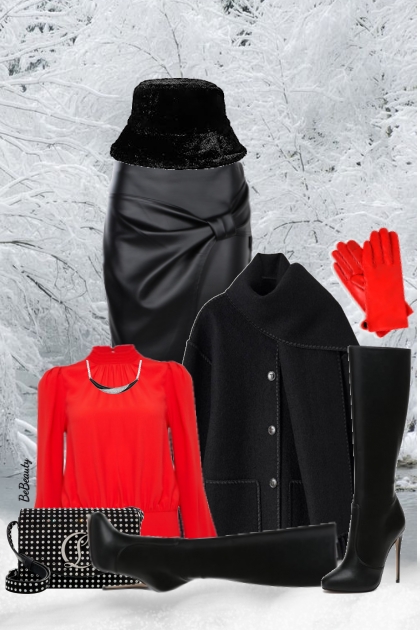 nr 10624 - Black-red- 搭配