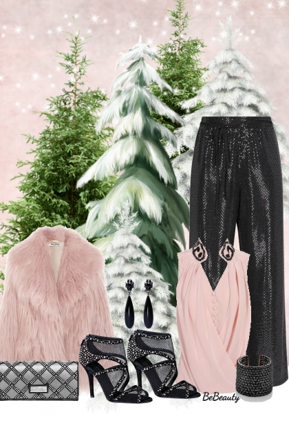 nr 10793 - Winter glam- Combinazione di moda