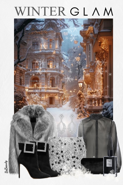 nr 10815 - Winter glam- Combinazione di moda