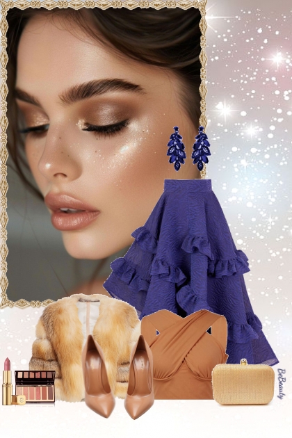 nr 10847 - Winter glam- Combinazione di moda