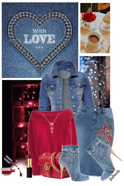 nr 10919 - Denim- Fashion set