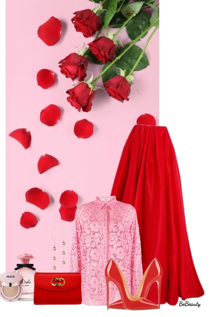 nr 11041 - Valentine's date- Modna kombinacija