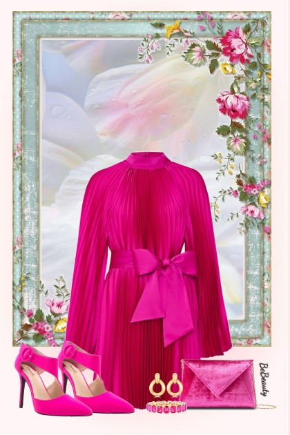 nr 11231 - Fuchsia monochrome- Fashion set