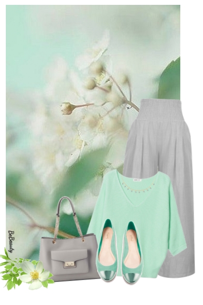 nr 11547 - Mint &amp; grey