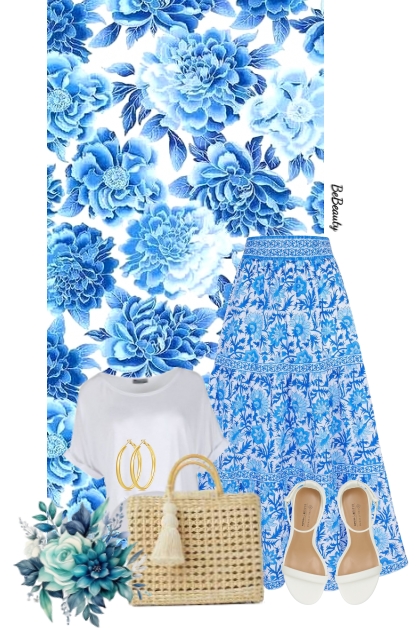 nr 11558 - Floral skirt