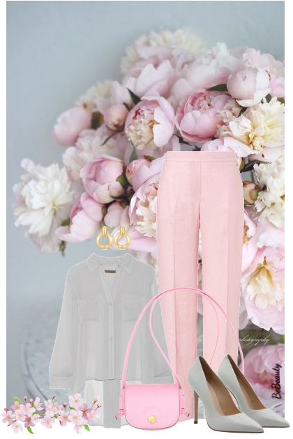 nr 11563 - Grey-soft pink