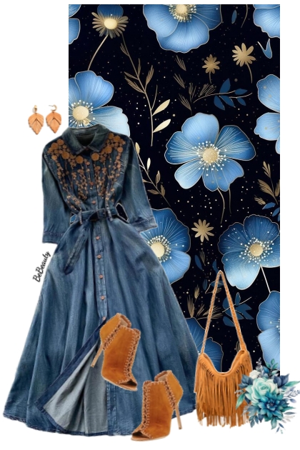 nr 11710 - Denim dress