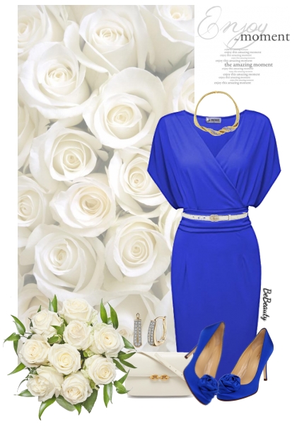 nr 11732  - Royal blue dress