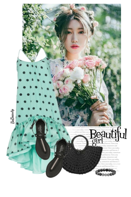 nr 11756 - Polka dot dress