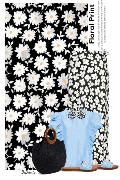 nr 11852 - Floral skirt