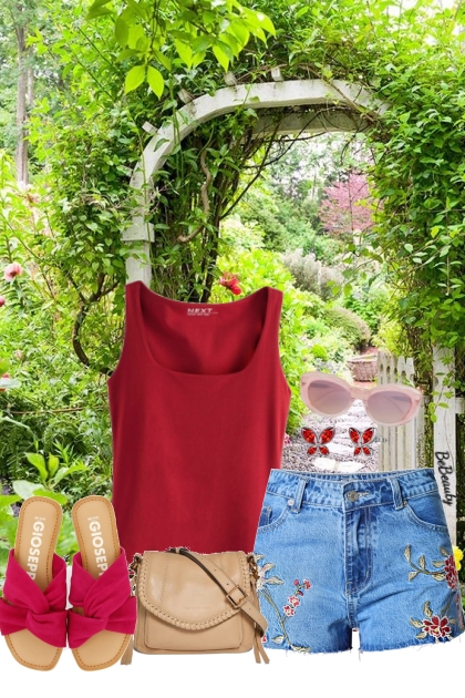 nr 11861 - Embroidered denim