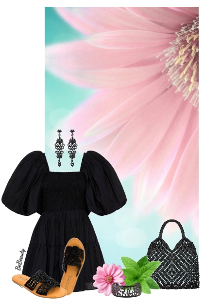 nr 11871 - Black mini dress