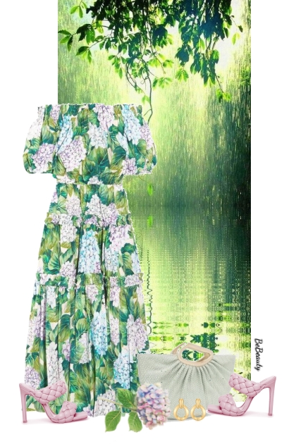 nr 11905 - Floral dress