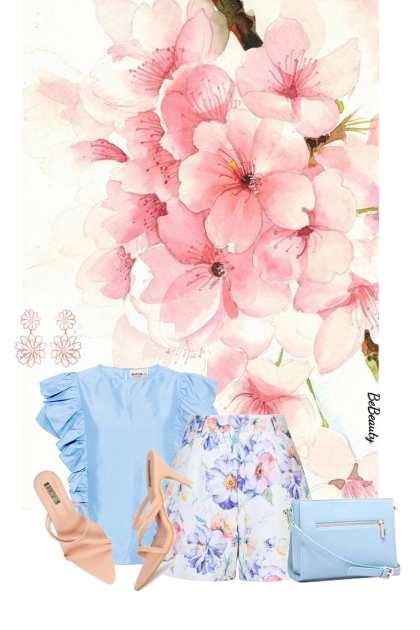 nr 11911 - Floral shorts