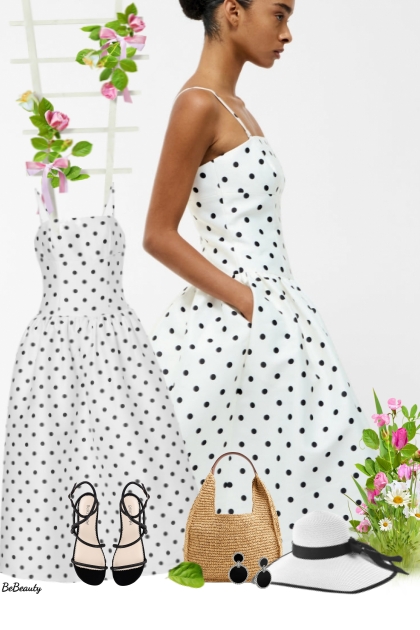 nr 11923 - Polka dot dress