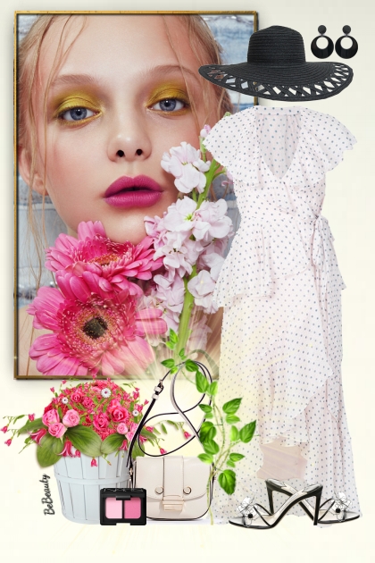 nr 11992 - Polka dot dress