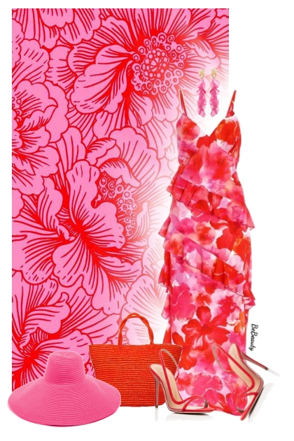 nr 12030 - Floral dress
