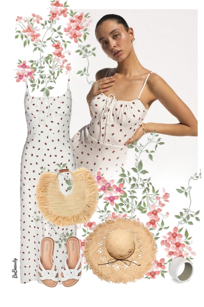 nr 12073 - Strawberry-patterned dress