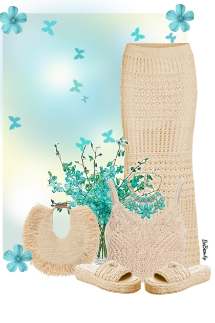 nr 12094 - Crochet &amp; straw
