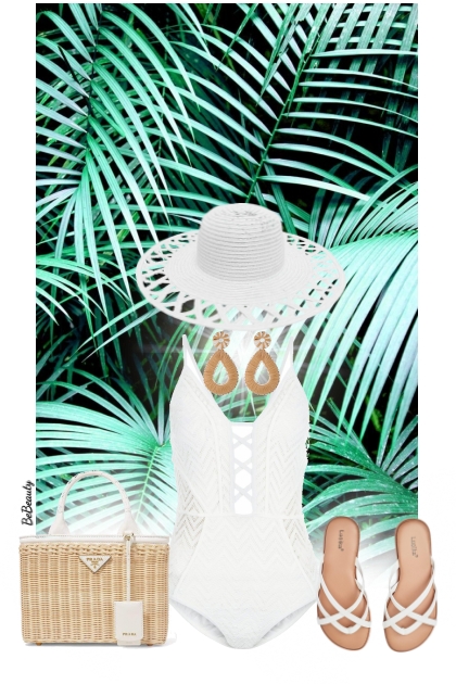nr 12123 - White swimwear