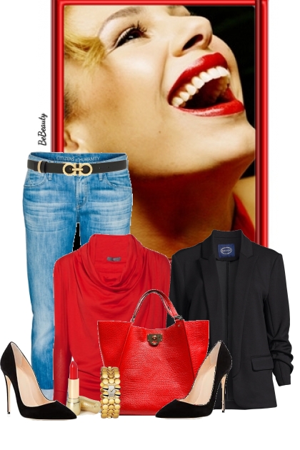 nr 12128 - Red lipstick