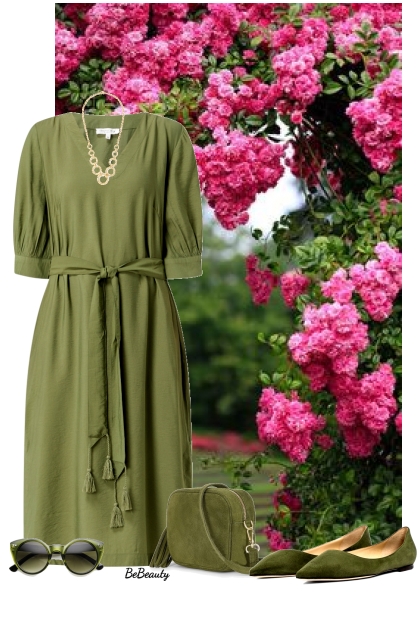 nr 12171 - Olive green monochrome