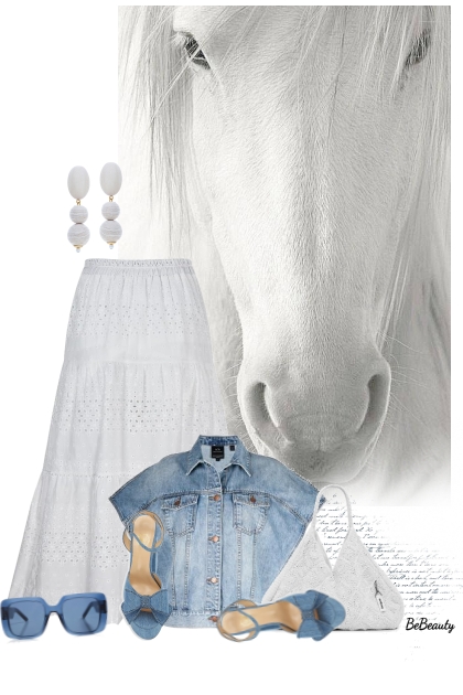 nr 12177 - Denim &amp; white
